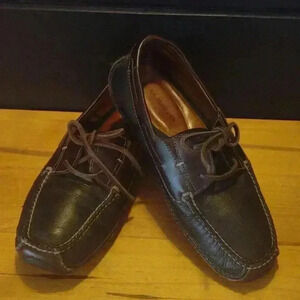 HS Trask Men‎ Leather Driving Moc Loafers Shoe size 8M